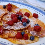 Pancakes with blueberries